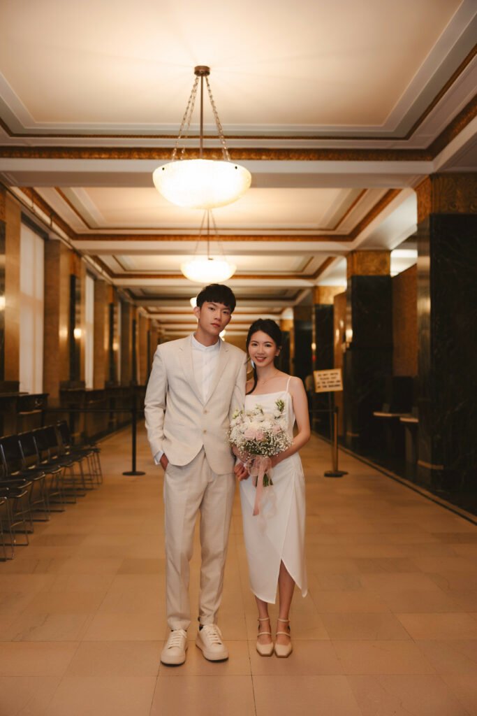 manhattan-city-hall-elopement-photographer Bride and groom